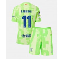 Barcelona Raphinha Belloli #11 Koszulka Trzecia dzieci 2024-25 Krótki Rękaw (+ krótkie spodenki)